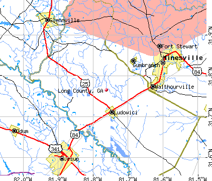 Long County, GA map