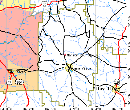 Marion County, GA map