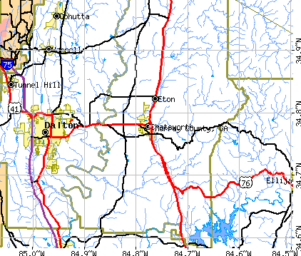 Murray County, GA map