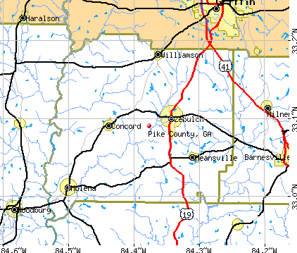 Pike County, GA map