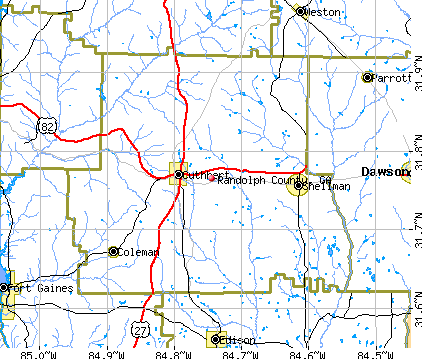 Randolph County, GA map