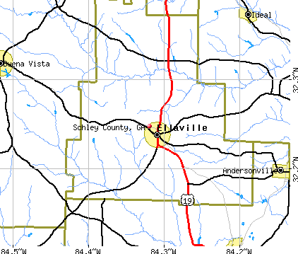 Schley County, GA map