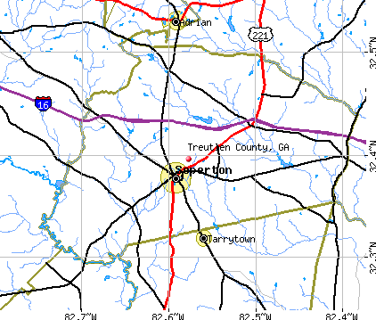 Treutlen County, GA map