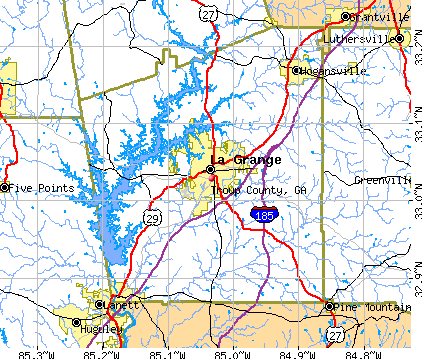 Troup County, GA map