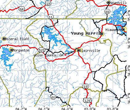 Union County, GA map