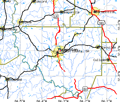 Upson County, GA map