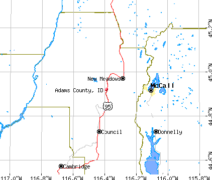 Adams County, ID map
