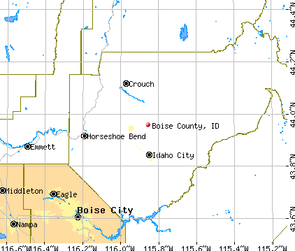 Boise County, ID map