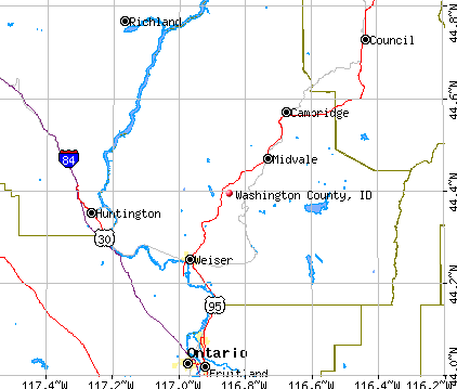Washington County, ID map