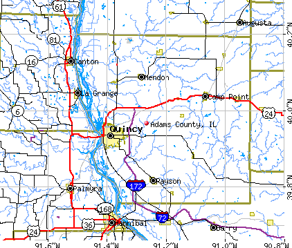 Adams County, IL map