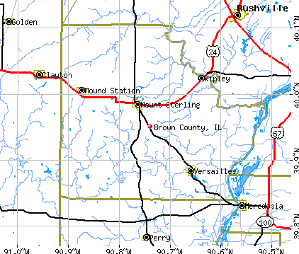Brown County, IL map