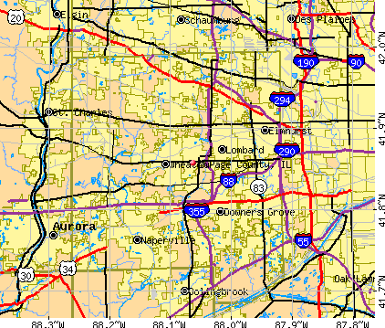 DuPage County, IL map