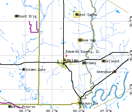 Edwards County, IL map