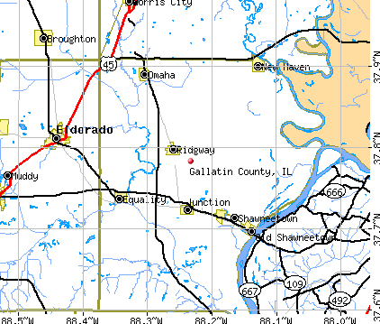 Gallatin County, IL map