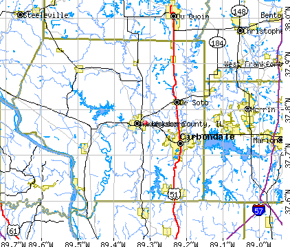 Jackson County, IL map