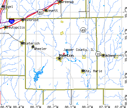 Jasper County, IL map