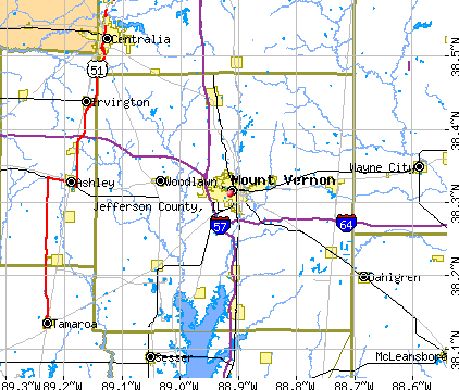 Jefferson County, IL map