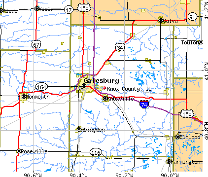 Knox County, IL map