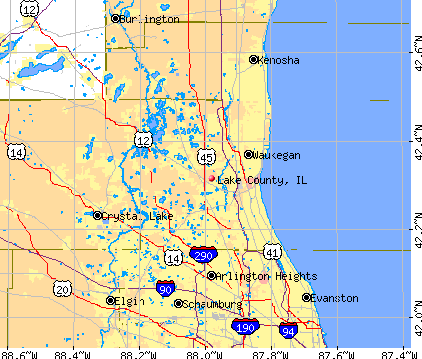 Lake County, IL map