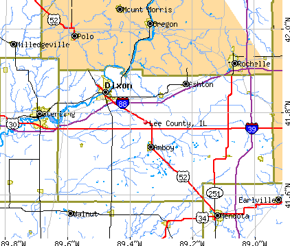 Lee County, IL map