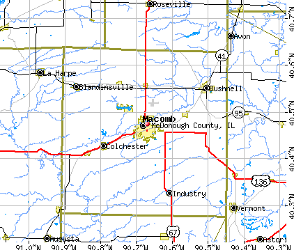 McDonough County, IL map