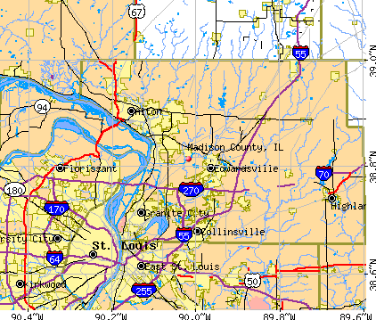 Madison County, IL map