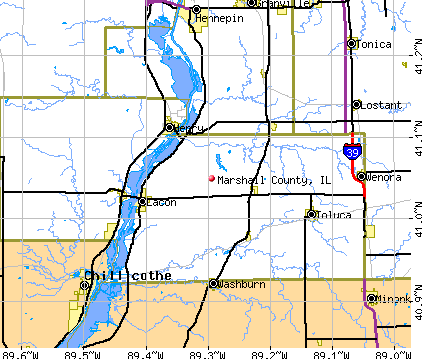 Marshall County, IL map