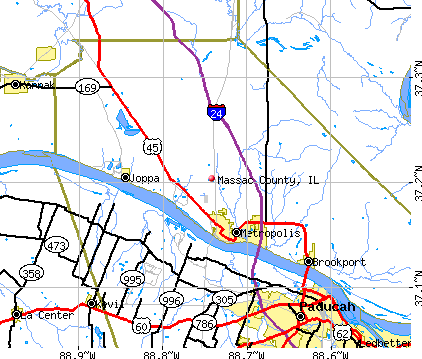 Massac County, IL map