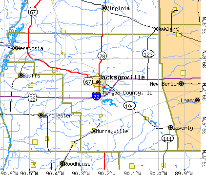 Morgan County, IL map