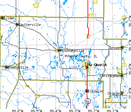 Perry County, IL map