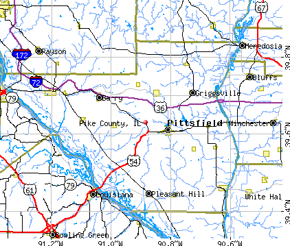 Pike County, IL map