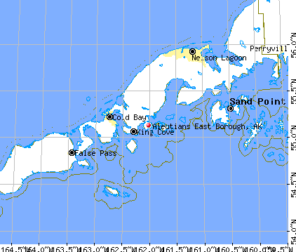 Aleutians East Borough, AK map