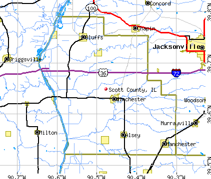 Scott County, IL map