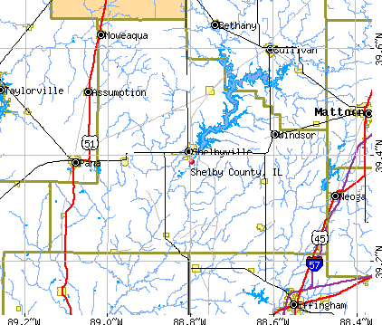 Shelby County, IL map