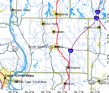 Union County, IL map