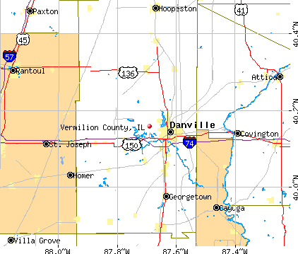 Vermilion County, IL map