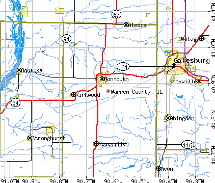 Warren County, IL map