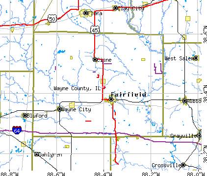 Wayne County, IL map
