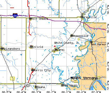 White County, IL map