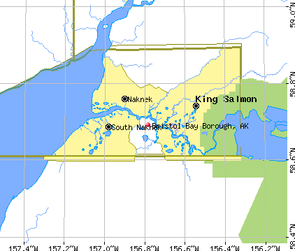 Bristol Bay Borough, AK map