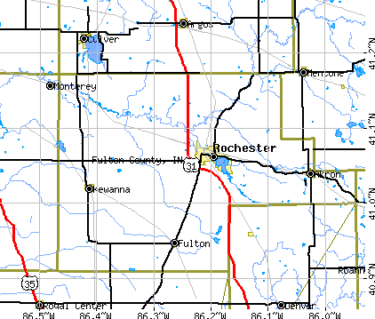Fulton County, IN map