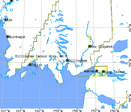 Dillingham Census Area, AK map