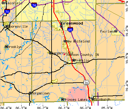 Johnson County, IN map