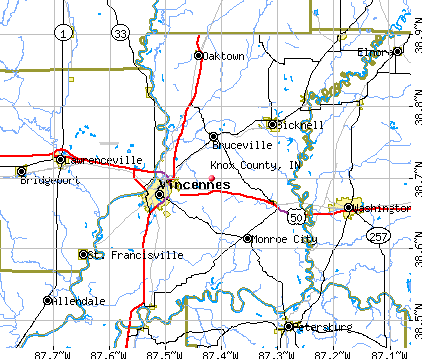 Knox County, IN map