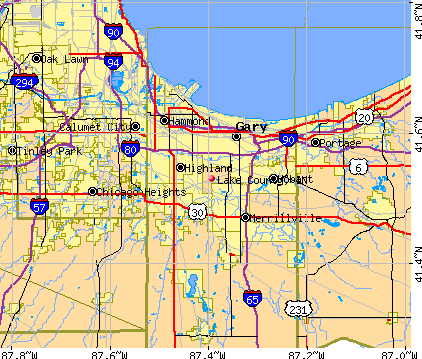 Lake County, IN map