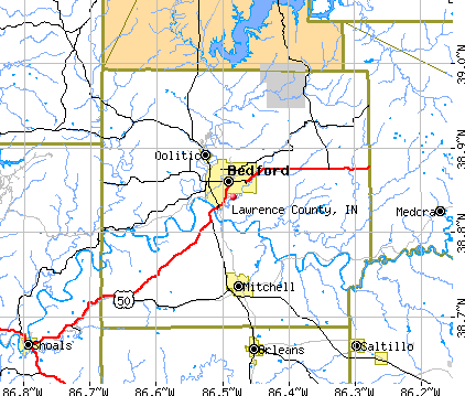 Lawrence County, IN map
