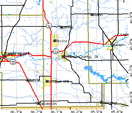 Miami County, IN map