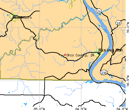 Ohio County, IN map
