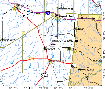 Ripley County, IN map
