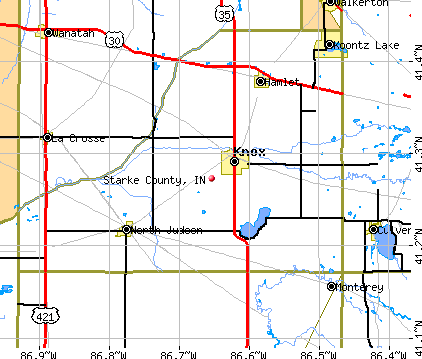 Starke County, IN map